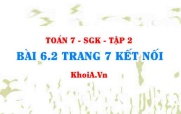 Bài 6.2 trang 7 Toán 7 Kết nối tri thức Tập 2